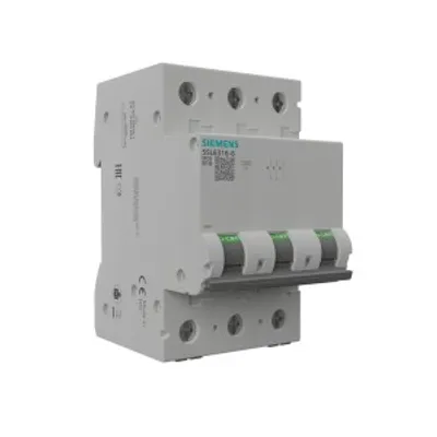 Obrázek produktu pro Siemens 5SL6316-6, Miniaturní obvodový jistič, Typ B, 6000 A, IP20, 400 V