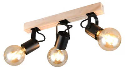 Produktbild von Reality Leuchten Wand-/Deckenspot LYNAR BHT 42x16.50x6 cm schwarz