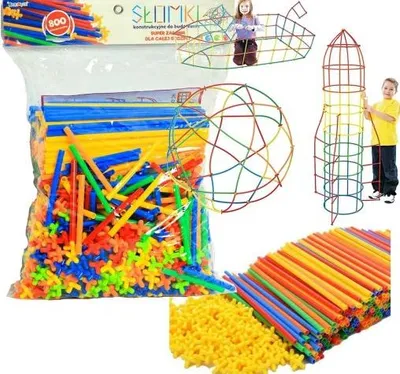 Produktbild von Konstruktionshalme Bauset Kreativ für Kinder 238 Teile