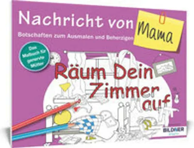 Produktbild von Das Malbuch für Erwachsene: Nachricht von Mama!