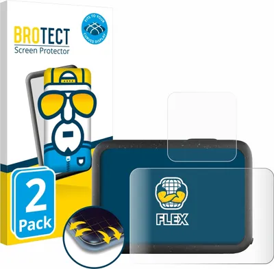 Produktbild von 2x BROTECT Fullscreen Schutzfolie für GoPro Hero 12 Black Displayschutz Folie Fullcover Klar Transparent