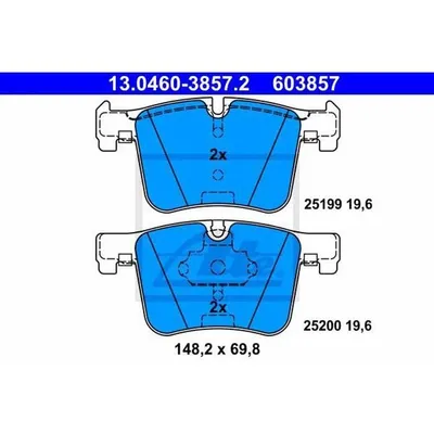 Image de Plaquettes de frein avant ATE pour BMW 02 1 3 4 X3 X4