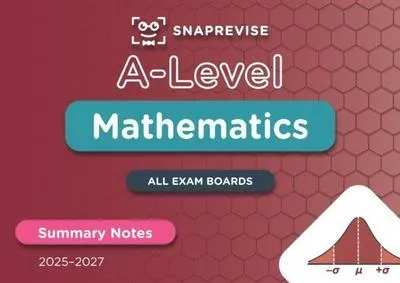 Imagen del producto de SnapRevise A-Level Maths Summary Notes