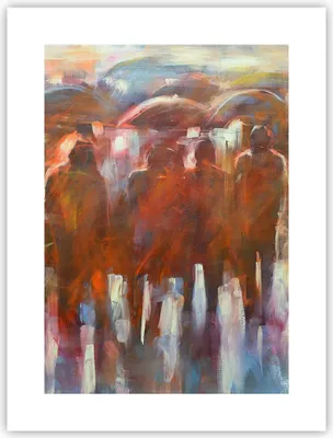 Produktbild von Poster - Poster ohne Rahmen - Regenschirme Menschen Handwerk - 30x40 cm - Wand Bild - Wanddeko - Wandbilder - Kunstposter - Wandposter - Bilder - Kunstdruck - Wandbild - P2XPA30x40-4260