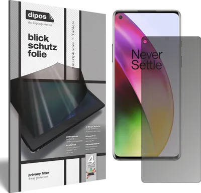Produktbild von Blickschutzfolie für OnePlus 8 Pro matt Schutzfolie Folie Display Schutz dipos