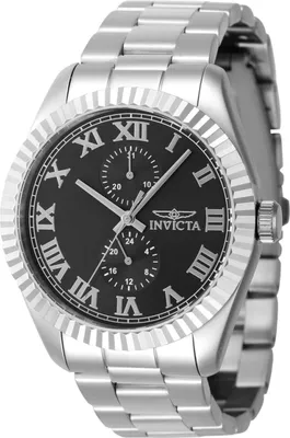 Obrázek produktu pro Invicta Specialty 47420 Pánské hodinky - Quartz Movement - Nerezová ocel s černým ciferníkem - 43 mm