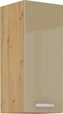Produktbild von Hängeschrank 30 Eiche Artisan Cappuccino Hochglanz Küchenzeile Küchenblock Küche