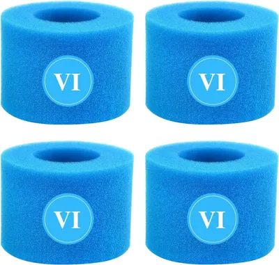 Produktbild von Poolfilter, 4 Stück, 10.5x5x8 cm, für Pool, wiederverwendbar, waschbar