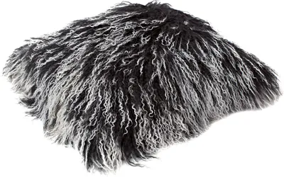 Produktbild von Tibetlamm Kissen Kissenbezug (ohne Inlet) JYB14 Schwarz (Tops) 40x40cm
