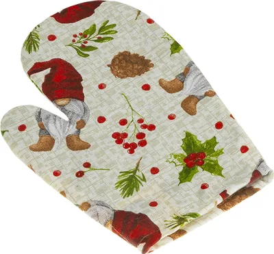 Produktbild von Weihnachtliches Küchentuch - 28x18 cm - Grün,Rot,Beige