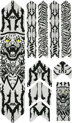 Obrázek produktu pro Nálepky AMS Honeycomb Frame Guard Extra X Kriss Kyle ochranné na rám šelma černá AMSFG2KKBK