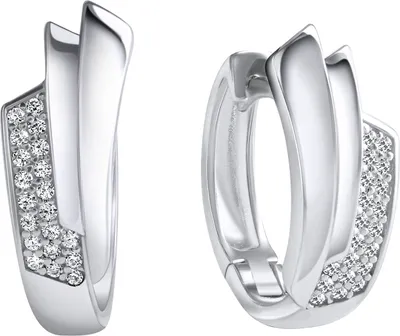 Produktbild von Damen Klappcreolen 925 Sterling Silber