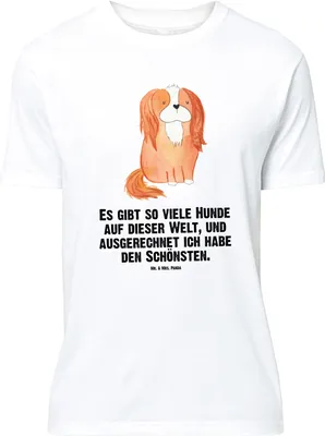 Produktbild von Mr. & Mrs. Panda Größe M T-Shirt Hund Cavalier King Charles Spaniel - Weiß - Geschenk, Herren, mit Spruch, Bester, Tshirt, Shirt, Sprüche, Cockerspaniel