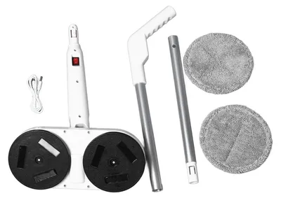 Obrázek produktu pro Bezdrátový elektrický mop, profesionální, nabíjecí, efektivní, autonomický mop s dvojitou rotací pro čištění podlah