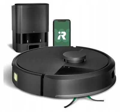 Obrázek produktu pro Robotický vysavač iRobot Roomba Combo 105 se stanicí pro vyprazdňování, černý.