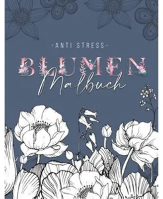 Produktbild von Ein Anti Stress Malbuch für Erwachsenen mit 50 Blumen Motive - Malbuch mit Mandalas zum Entspannen und Stress abbauen