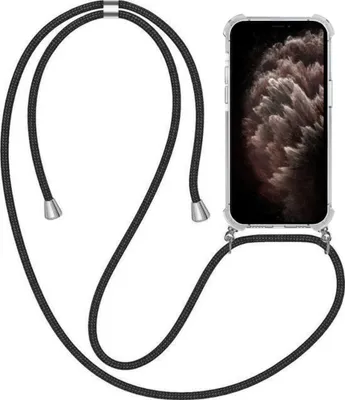 Immagine prodotto di Custodia per iPhone 11 Pro con catena e bumper - Cover posteriore in TPU antiurto con cinturino - Smartphonica