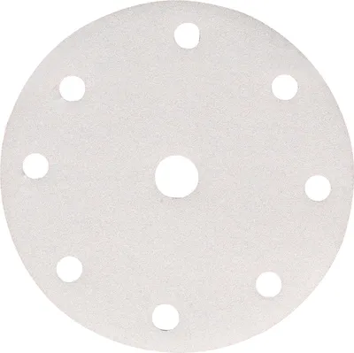 Immagine prodotto di Carta abrasiva P-31706, diametro 150 mm, grana 600, bianca, con velcro, forata