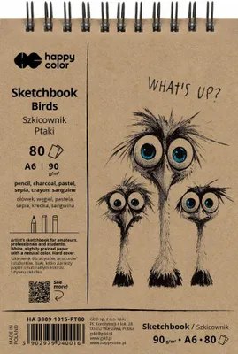 Image de Carnet à spirales A6/80 feuilles, 90 g, HAPPY COLOR - GDD