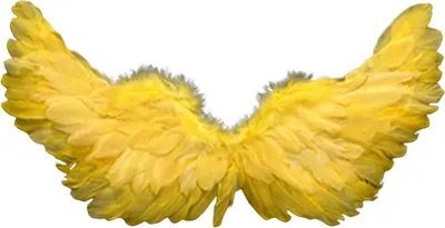 Produktbild von Engel Federflügel mit elastischen Trägern helle Farbe Leichtes Kostüm Cosplay Wings Photography Requisiten-Gelb