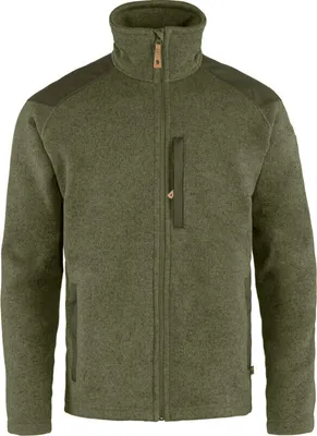 Produktbild von Fjällräven Buck Fleece Herren Fleecejacke Outdoorweste Laurel Green-Deep Fo NEU S