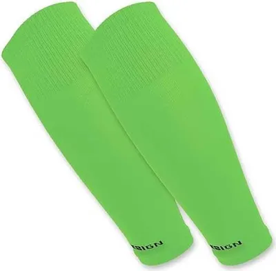 Produktbild von Tapedesign® – „TUBES” 1 Paar Fußball Sleeves Tubes Hellgrün (Unisex) - Fußball für Damen & Herren - atmungsaktiv