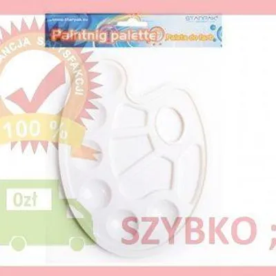 Zdjęcie produktu dla Paleta do farb owalna biała 30cm