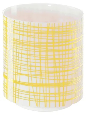 Zdjęcie produktu dla ASA Licht mit gelbem Dekor d. 7,5 cm, h. 7 cm, porcelain