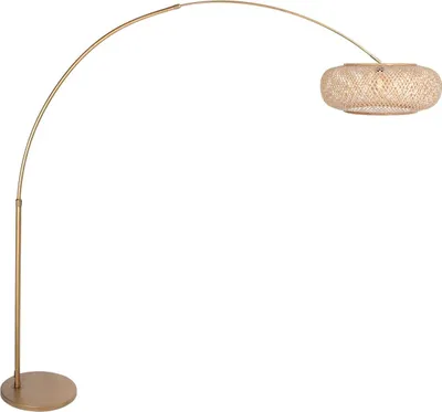 Produktbild von Stehlampe - bronze natürlich - Sparkled Light - bambus metall - Ø 45cm - E27 - 4309BR - Steinhauer