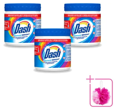 Produktbild von 3 x Dash Diamond Bright Kleur Vlekverwijderaar - 500 g - Sparpackung - 3 Stücke