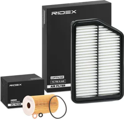 Produktbild von RIDEX Filterset Inspektionspaket Filtersatz für HYUNDAI ix35 (LM, EL, ELH) für KIA SPORTAGE (SL)