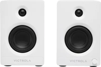 Productafbeelding van Victrola VPS-400 Tempo Hi-Fi Boekenplankspeaker, Wit, 2 stuks