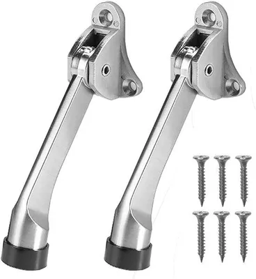 Immagine prodotto di Fermaporta in metallo da 13 cm per porte interne ed esterne - Set da 2 pezzi
