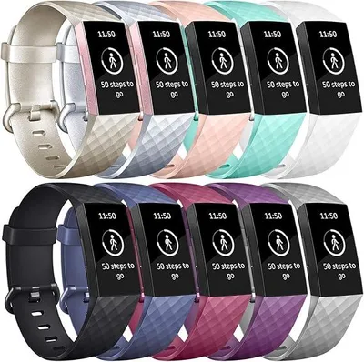 Produktbild von 10x FITBIT Charge 3/4 TPU UHRENARMBAND WASSERDICHT FARBMIX S