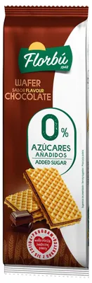 WAFELKI Z KREMEM KAKAOWYM BEZ DODATKU CUKRÓW 150 g - FLORBU