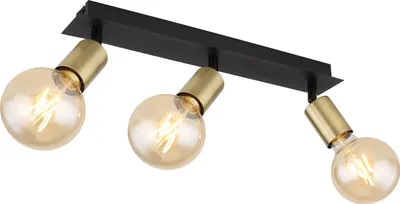 Produktbild von Globo Lighting Strahler Metall schwarz matt, 3x E27