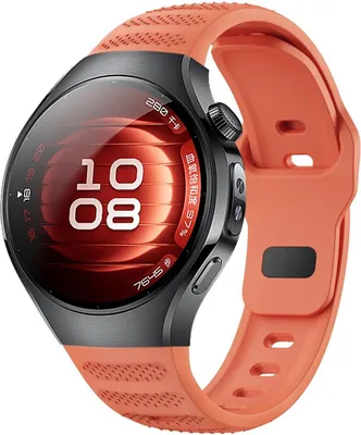 Immagine prodotto di Per Huawei Watch 5 46mm Dot Pattern Design Buckle Silicone Replacement Arm Band Arancione