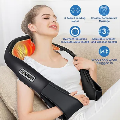 Produktbild von AERLANG Massagegerät Schulter Nackenmassagegerät mit Wärme,Shiatsu