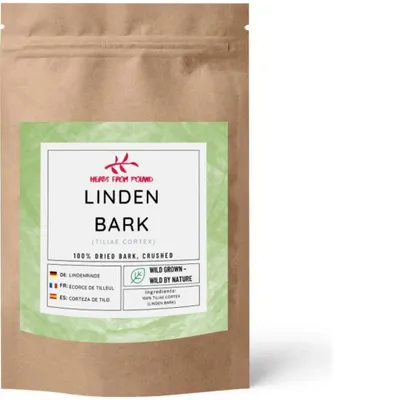 Produktbild von Herbs from Poland Lindenrinde – Beruhigend & Schweißtreibend, Unterstützt bei Erkältung & Fieber, Natürliches Hausmittel, 100% Natur – 500g