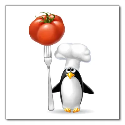 Produktbild von Wallario selbstklebende Möbelfolie/ Tischdecke für Innen und Außen, Größe: 60 x 60 cm - Pinguin Koch