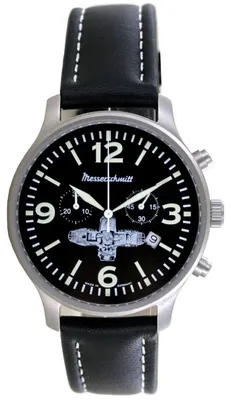 Produktbild von Aristo Herren Messerschmitt Uhr Chronograph Boxer-Chrono ME-Boxer12 Leder