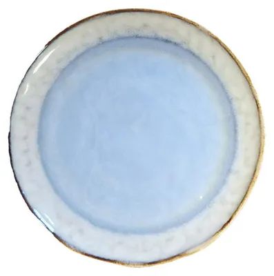 Produktbild von Blauer Dessertteller aus Porzellan, 21,5 x 21,5 x 1,4 cm – 6er-Set