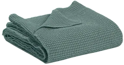 Produktbild von Recycelte Decke Maia graugrün 140 x 200 cm Vivaraise