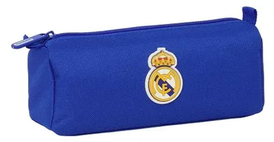 Obrázok produktu pre Puzdro na perá Real Madrid so zipsom a priehradkou, pre deti, ideálne pre deti v školskom veku, praktické a univerzálne, 21 x 7 x 8 cm