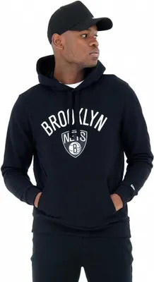 Produktbild von New Era Team Logo Po Hoody Brooklyn Nets Black XL