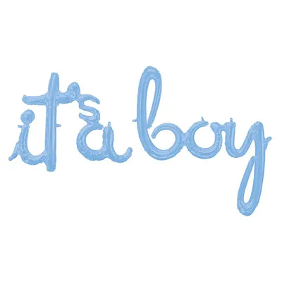 Produktbild von Folieballon: tekst: "It's a boy"