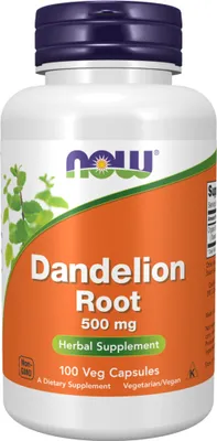 Produktbild von Now Foods, Dandelion Root, 500mg, 100 Veg. Kapseln