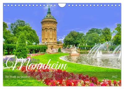 Immagine prodotto di Mannheim - La città dei quadrati (calendario da parete 2027, formato DIN A4 orizzontale), calendario mensile CALVENDO