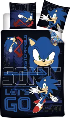 Produktbild von Sonic Unstoppable Kinderbettwäsche 100x135cm