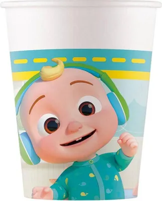 Zdjęcie produktu dla Kubeczki papierowe Cocomelon, 200ml, 8szt.